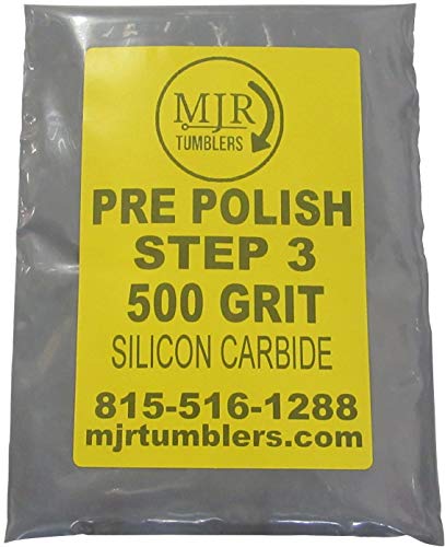 MJR Tumblers 2 LB per Polish 500 Silicon Carbide Rock Refill Grit Abrasive Media Step 3 USA