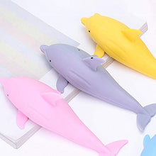Load image into Gallery viewer, BYyushop Dolphin Squeeze Toy,Highly Simulated TPR Dolphin Shape Stress Relief Squeeze Toy for Gifts - Color Random
