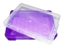 Load image into Gallery viewer, PlayTherapySupply Small Portable Sand Tray with Lid - Purple
