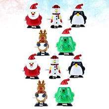 Load image into Gallery viewer, TENDYCOCO 10pcs Kids Wind Up Toys Santa Claus Walking Toys Christmas Snowman Elk Penguin Robot Figure Ornaments for Holiday Party Favors Goodie Bag Fillers
