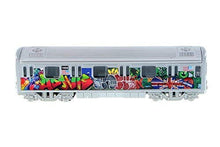 Load image into Gallery viewer, MTA New York City Metro Subway with Latino Union Jack Graffiti 7&quot; Diecast Model 1:100 Scale
