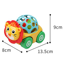 Load image into Gallery viewer, BARMI Cute Cartoon Lion Baby Rattle Roll Car Ball Hand Bell Educational Playing Toy,Perfect Child Intellectual Toy Gift Set A
