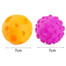 Load image into Gallery viewer, Baby Ball, Child Hand Ball TPU Multi-Touch Textured Senses Touching Training Soft Baby Toy for Over Three Months Children(6Pcs / Set)
