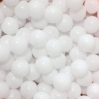 MoonxHome Pit Balls Crush Proof Plastic Children's Toy Balls Macaron Ocean Balls 2.15 Inch Pack of 100 Pure White