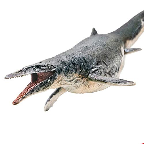 PNSO 1/35 Mososaurs Mosasaurus 15.4 Large Dinosaur Figure Realistic Sea Monster with Platform Jurassic Animal Dino PVC Model Toys Collector Decor Gift Birthday Party for Adult