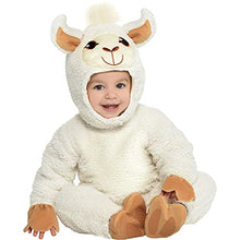 Load image into Gallery viewer, Baby Llama Costume For Babies - White And Light Brown - 1 Set
