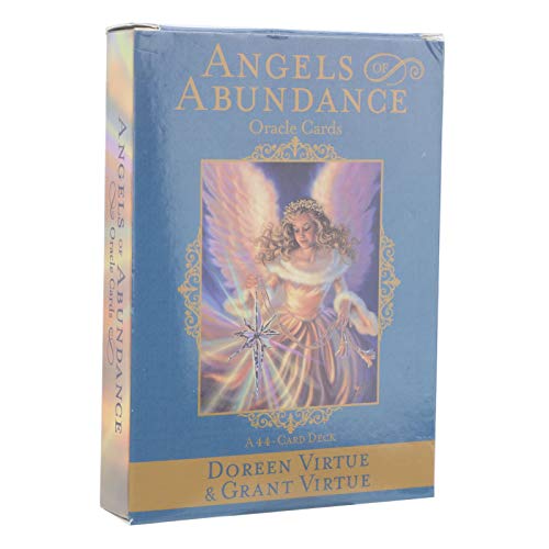 Tarot Cards, Angels of Abundance Oracle Cards 44 Cards Exquisite Light Weight Small Size Tarot Card Deck Safe and Eco Friendly Easy To Carry Durable