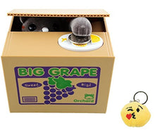 Load image into Gallery viewer, Cute Stealing Coin Money Grape Box Cat Bank with Keychains
