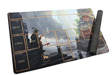 Load image into Gallery viewer, Flesh and Blood playmat for TCG Card Game 14x24 inches Gaming Card mat with Zones Misty Mountains
