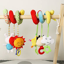 Load image into Gallery viewer, TOYANDONA Spiral Pram Toy Kid Baby Crib Cot Pram Hanging Activity Plush Toys Spiral Stroller Car Seat Toy Bed Plush Animal Wrap Around Hanging Toy
