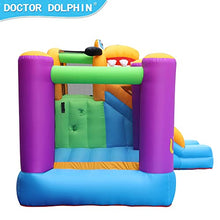 Load image into Gallery viewer, Doctor Dolphin Bounce House for Adults &amp; Kids, Jumping Castle with Puppy Slide Outdoor, Inflatable Bouncer with Blower
