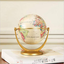 Load image into Gallery viewer, WSF-MAP, 1pc 10cm Rotating Earth Globe World Map Swivel Stand Geography Educational Toy, Spinning Globe Geographical Political Maps
