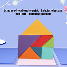 Load image into Gallery viewer, Wooden Tangram, Corrosion Resistance Quality Wood Material Kids Educational Toy, for Kids Boys

