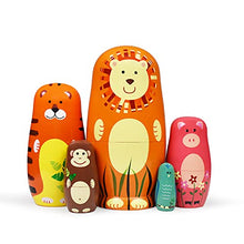 Load image into Gallery viewer, HYCLES Nesting Dolls Russian Matryoshka Wood Stacking Nested Set for Kids Handmade Toys for Children Kids Christmas Birthday Decoration Halloween Wishing Gift
