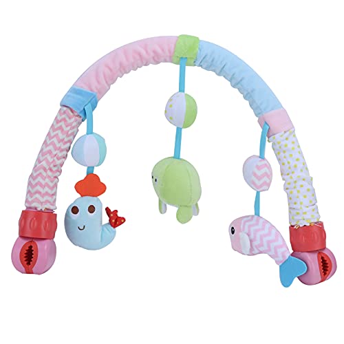 Zerodis Baby Travel Play Arch,Infant Activity Arch Toy Car Seat Stroller Toys Cloth Animal Toy Ideal for Infants & Toddlers(Multicolor)