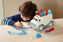 Load image into Gallery viewer, Green Toys Ambulance &amp; Doctor&#39;s Kit Role Play Set, Red/Blue

