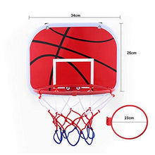 Load image into Gallery viewer, Mini Basketball Netball Hoop Kit, Kids Indoor Hanging Basketball Netball Hoop Basketball Board with Air Pump Children&#39;s Indoor Basketball Toy Suit Deformation Model
