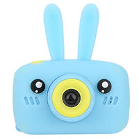Digital Children Camera, Mini 1.2MP Toy Cartoon Fun Digital DV Camera with 2.0 Inch IPS Screen Taking Picture/Recording/Photo Stickers/Selfie Shooting,Birthday for Child(Blue Rabbit)