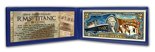 Titanic Two Dollar Bill Folder