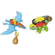 Load image into Gallery viewer, Chomp Squad Playskool Construction Crew, Ankylosaurus and Pterodactyl Figures, Dinosaur Toy with Construction Play for Kids 3 Years and Up
