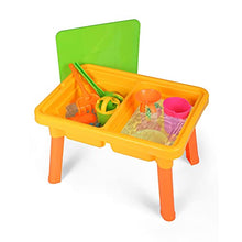 Load image into Gallery viewer, COLOR TREE Kids 2-in-1 Sand and Water Table + Learning Activity Sensory Table with 8pcs Beach Playset - Toddlers Boys Girls Summer Toys Have Fun
