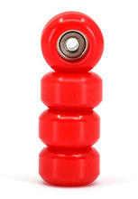 Load image into Gallery viewer, Teak Tuning CNC Polyurethane Fingerboard Bearing Wheels, Red - Set of 4 Wheels - Durable Material with a Hard Durometer
