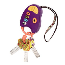 Load image into Gallery viewer, B. Toys â?? Fun Keys Toy â?? Funky Toy Keys For Toddlers And Babies â?? Toy Car Keys And Purple Remot
