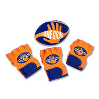 The Grab Football - Make Incredible One Handed Catches, Game of Catch and Throw Football Toy, Includes 3 Gloves