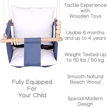 Load image into Gallery viewer, Mass Lumber Baby Swing Outdoor - Indoor Baby Swing with Ceiling Kit and Bag - Infant Swing Outdoor Baby Swing - Hangable to Tree, Porch, Doorway, Outside Baby Swings for Infants Outdoor Toddler Swing

