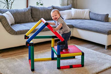 Load image into Gallery viewer, Quadro Beginner - Learn and Play Construction Kit/Rugged Indoor/Outdoor Climber, Tot/Toddler Jungle Gym, Expandable Modular Educational Component Playset, for Kids Ages 1-6 Years.
