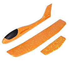 Load image into Gallery viewer, Tnfeeon Kids Throwing Flying Foam Glider Planes Toy, Manual Throw Aircraft Airplanes Model Durable Outdoor Sports Games for Boys Girls Children(Orange)
