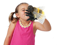 Load image into Gallery viewer, Folkmanis Honey Bee Hand Puppet, Yellow, Black (3028)
