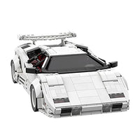 WANZPITS MOC-57779 Technology Series Racing Car Assembly Kit, an Architectural Project for Adults, The Adult Collection Truly Reproduces The Original Sports Car,White,M