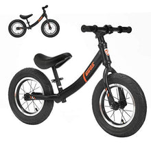 Load image into Gallery viewer, GUQE Balance Bike for Children 12 inch No Foot Pedal Sport Walking Training Bicycle for 2-6 Years Boys and Girls (Black)
