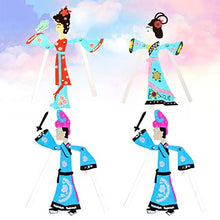 Load image into Gallery viewer, NUOBESTY 4pcs Chinese Traditional Toy Chinese Shadow Puppet DIY Doll Kit for Kids Home Kindergarten Handmade Project Toys (Mixed Style)
