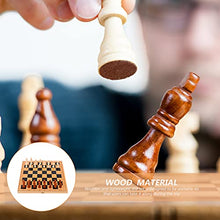 Load image into Gallery viewer, Balacoo Portable Chess Set Folding Wooden Magnetic Chess Set Travel Folding Board Games Educational Toys for Kids Adults
