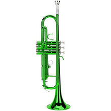 Load image into Gallery viewer, Portable Brass Trumpet Music Instrument for Trumpet Players for Performance(green)
