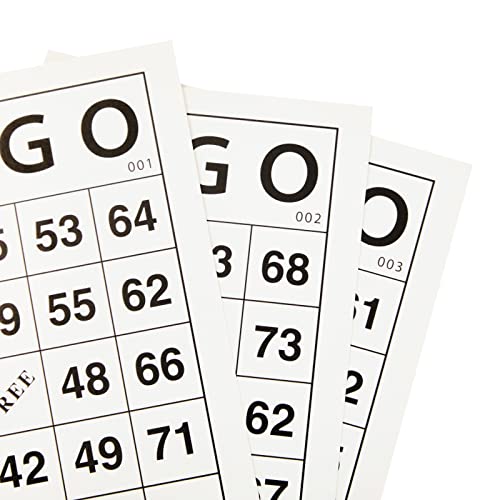 Juvale Paper Bingo Cards for Kids and Adults 180 Different Cardstock Paper Sheets (4x6 in)