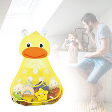 Load image into Gallery viewer, WMLBK Duck and Frog Hanging Storage Bag-2PCS Bath Toy Tidy Storage-Net Suction Cup Bag-Mesh Shower Bathroom Organizer
