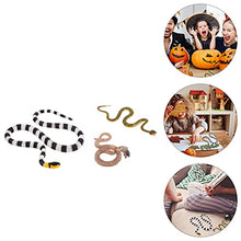 Load image into Gallery viewer, KESYOO 3Pcs Halloween Party Snake Props Scary Snake Models Snake Toys Desktop Decors Halloween Ornament Horror Decor Prop
