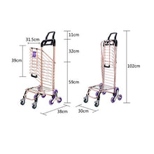 Load image into Gallery viewer, Portable Collapsible Cart Can Climb The Stairs Up The Goods Home Shopping Trolley Small Trailer
