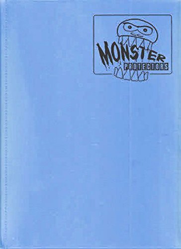 Monster Binder - 9 Pocket Trading Card Album - Matte Sky Blue (Anti-theft Pockets Hold 360+ Yugioh, Pokemon, Magic the Gathering Cards)