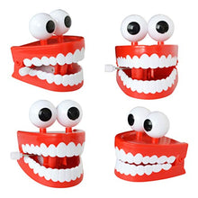 Load image into Gallery viewer, TOYANDONA 4 Pcs Wind-up Chatter Teeth with Eyes,Funny Walking Babbling Chattering Teeth Toys Halloween Novelty Party Favors Gag Gifts for Kids
