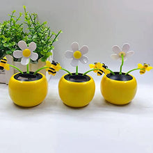 Load image into Gallery viewer, DETTELIN Solar Powered Dancing Flowers Cute Swinging Insect Animal Dancer, Insect Sunflower Flip Flap Flowers, Eco-Friendly Bobblehead Solar Dancing Flowers for Car &amp; Home Decoration Gift (Bee) (Bee)

