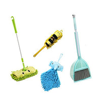 Xifando Kid's Housekeeping Cleaning Tools Set-5pcs,Include Mop,Broom,Dust-pan,Brush,Towel