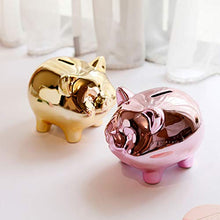 Load image into Gallery viewer, YBYB Money Box Ceramic Gold Pig Piggy Bank for Girls Boys Creative Home Decoration Piggy Bank Gift for Kids Coin Box Money Box Piggy Bank (Color : Gold)
