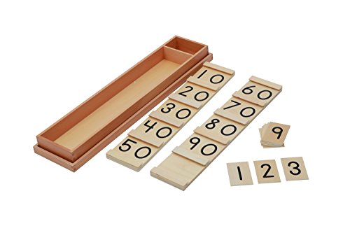 Adena Montessori Ten and Teen Boards Wood Math Number Board