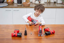 Load image into Gallery viewer, JOYIN 4-in-1 Realistic Construction Tool Toy Electric Tool Playset Construction Pretend Play STEM Tool Toy Kit with Working Functions Including Flashlight, Saw Tools and Electric Drill
