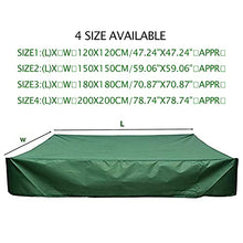 Load image into Gallery viewer, Sandbox Cover w/ Drawstring Sandpit Pool Cover,200x200cm Sandbox Protection Cover Square Green Beach Sandbox Canopy,Oxford Waterproof Dust Proof Pool Cover for Kids Toy Protection
