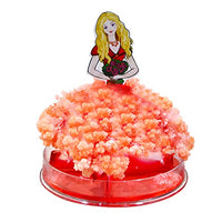 Qinday Magic Growing Crystal Christmas Tree, Presents Novelty Kit for Kids, Funny Educational and Party Toys, Xmas Novelty Creative DIY Gift for Boys Girls (Orange Dress with Girl)